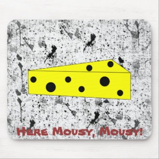Here Mousy, Mousy! (inkspots) Mouse Mat