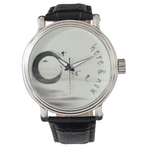 Here & Now / Zen Circle Enso Koi Brush Painting Watch