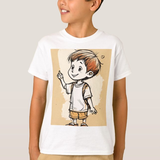 Here’s an idea for a cute boy’s t-shirt design (Front)