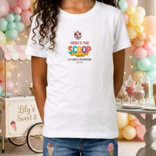 Here,s the scoop Viral Aesthetic Birthday Guest T-Shirt