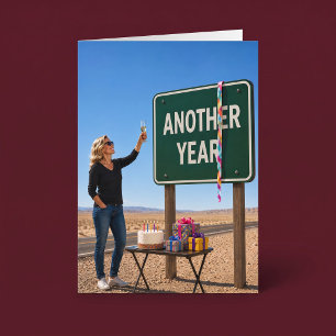 Here’s to Another Year Funny Birthday Card