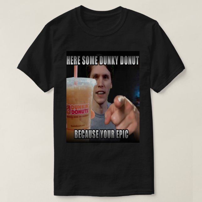 HERE SOME DUNKY DONUT - JERMA FUNNY Essential T-Sh T-Shirt (Design Front)