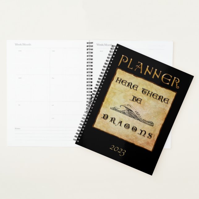 Here There Be Dragons Planner (Display)