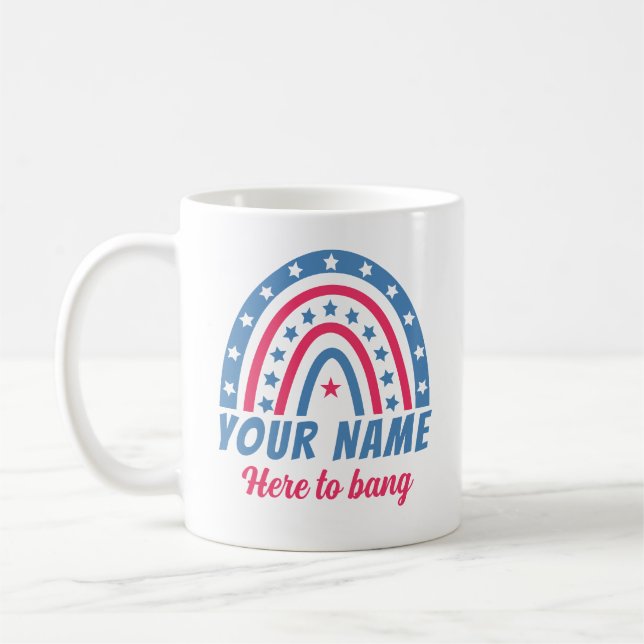 Here to bang coffee mug (Left)