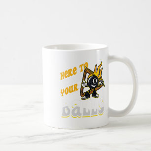Here To Break Your Billiard Player Snooker Pool 8  Coffee Mug