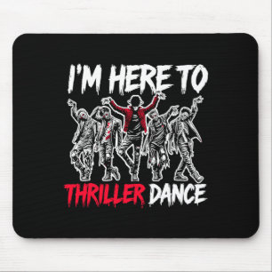 Here To Dance Funny Halloween Zombie Party Premium Mouse Mat