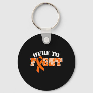 Here To Fight Leukaemia Cancer Warrior Awareness R Key Ring