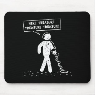 Here Treasure Metal Detector Probe Sundler Sondels Mouse Mat