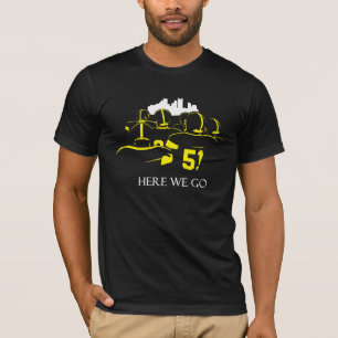 Here We Go Black Short T-Shirt