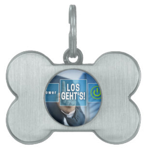 Here we go (german los gehts) touchscreen concept pet name tag