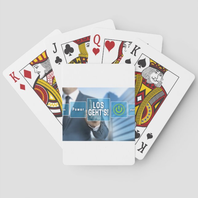 Here we go (german los gehts) touchscreen concept playing cards (Back)