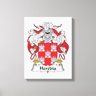 Heredia Family Crest Canvas Print