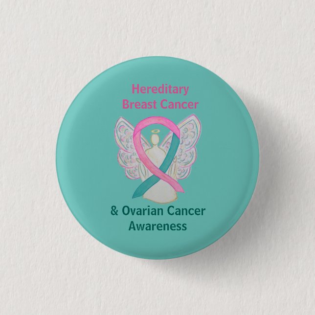 Hereditary Breast & Ovarian Cancer Awareness Pins (Front)