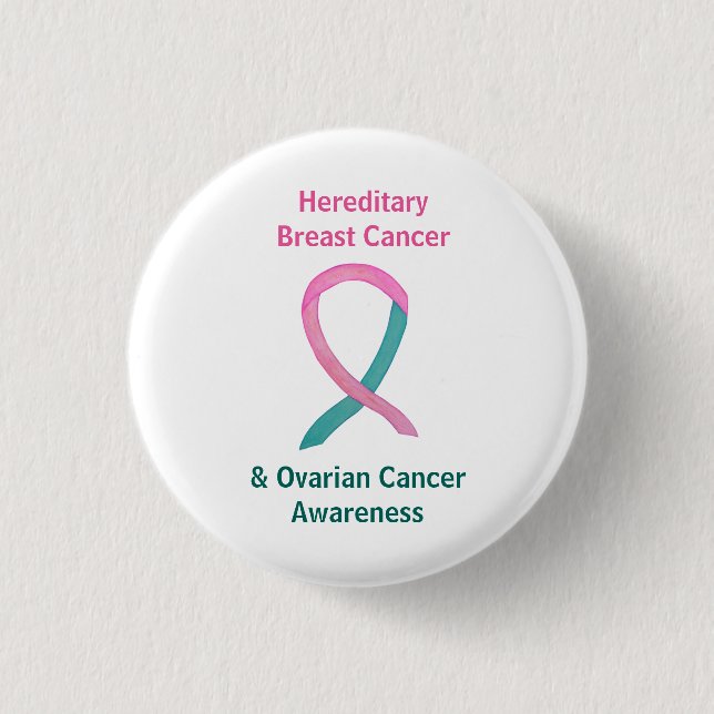 Hereditary Breast & Ovarian Cancer Awareness Pins (Front)