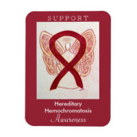 Hereditary Hemochromatosis Awareness Angel  Magnet