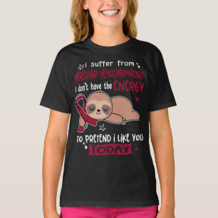 Hereditary Hemochromatosis Awareness Ribbon Suppor T-Shirt