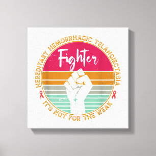 Hereditary Hemorrhagic Telangiectasia awareness Fi Canvas Print