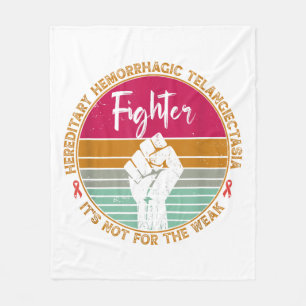 Hereditary Hemorrhagic Telangiectasia awareness Fi Fleece Blanket