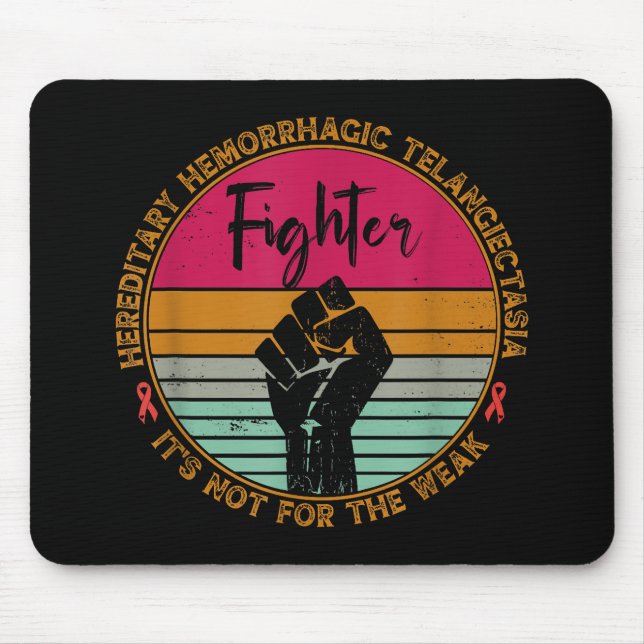 Hereditary Hemorrhagic Telangiectasia awareness Fi Mouse Mat (Front)