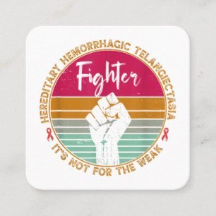Hereditary Hemorrhagic Telangiectasia awareness Fi Square Business Card