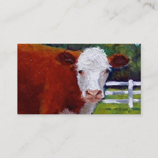 HEREFORD BEEF BUSINESS CARD (Front)