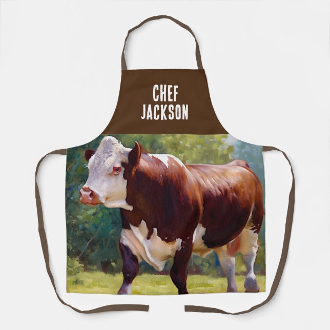 Hereford Bull  Apron (Front)