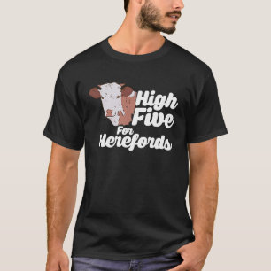 Hereford Cow Braford Brahma Beef Farmer Breed Heif T-Shirt