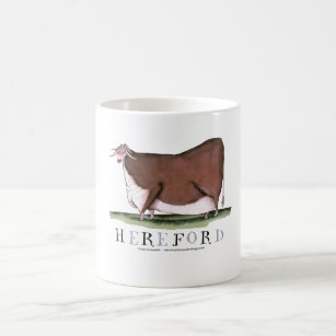 hereford cow, tony fernandes coffee mug