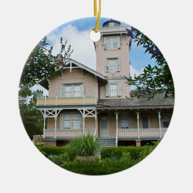 Hereford Inlet Lighthouse Ceramic Tree Decoration (Front)