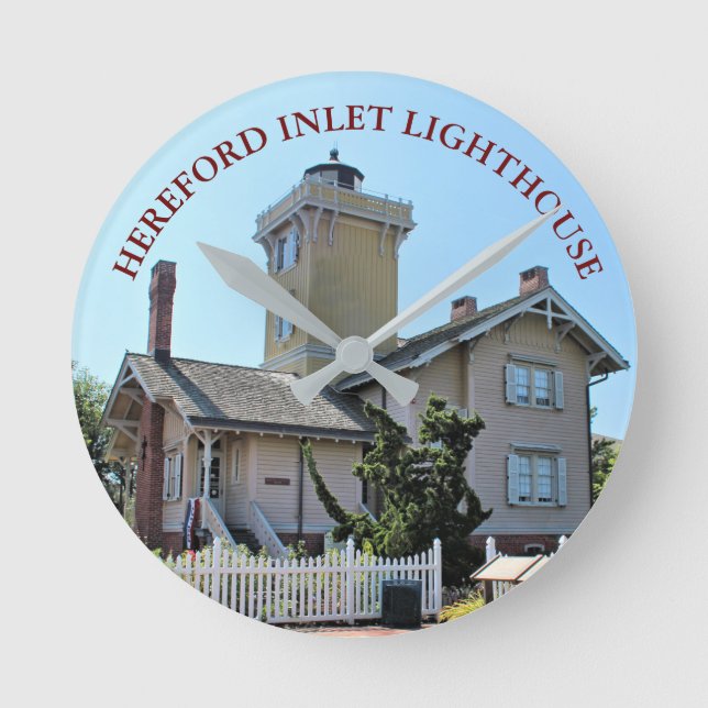 Hereford Inlet Lighthouse, New Jersey Clock (Front)