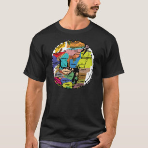 Hereford map stylised T-Shirt
