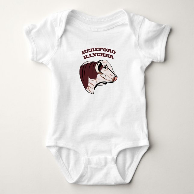 HEREFORD RANCHER BABY BODYSUIT (Front)