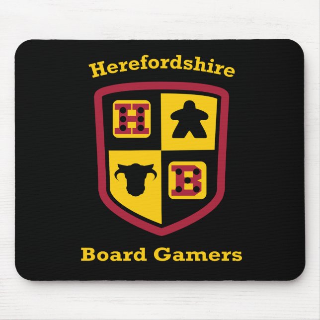 Herefordshire Board Gamers mouse mat (Front)