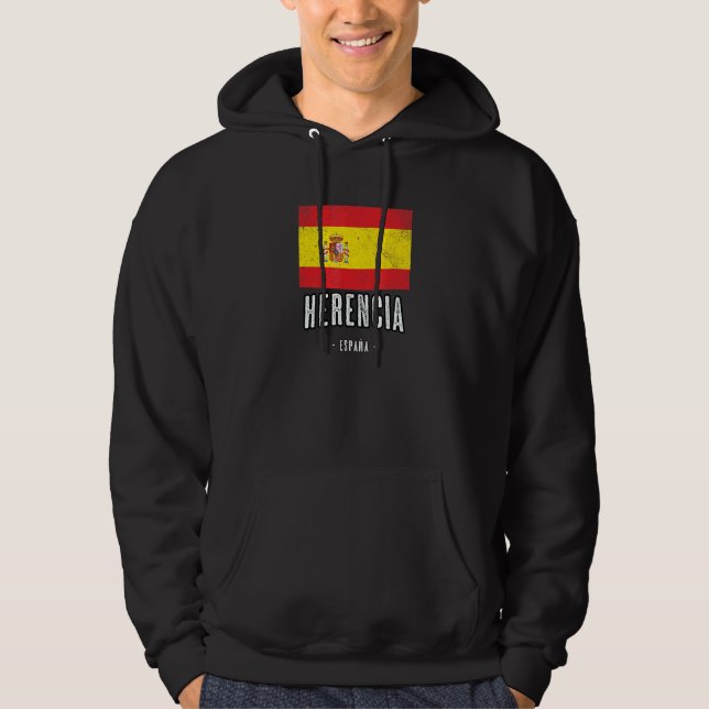 Herencia Spain Es Flag City   Bandera Ropa Hoodie (Front)