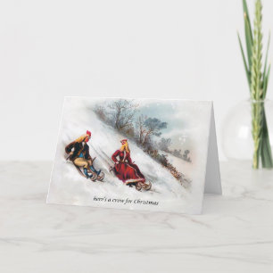 Here's a Crow for Christmas Holiday Card