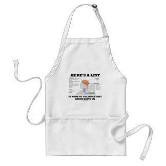 Here's A List Of Some Of The Hormones (Endocrine) Standard Apron