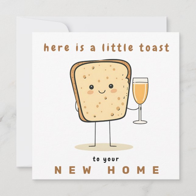 Here's a Little Toast to Your New Home Holiday Car (Front)