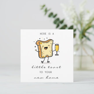 Here's a Little Toast to Your New Home Holiday Card