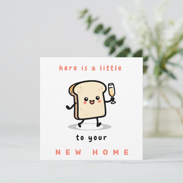 Here's a Little Toast to Your New Home Holiday Card (Standing Front)