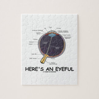 Here's An Eyeful (Eye Anatomy Humour) Jigsaw Puzzle