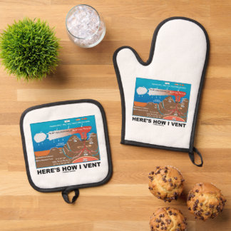 Here's How I Vent Deep Sea Vent Geochemistry Humou Oven Mitt & Pot Holder Set