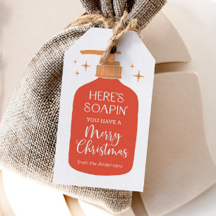 Here's Soaping You Have a Merry Christmas Gift Tags