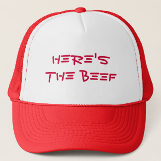 here's the beef trucker hat