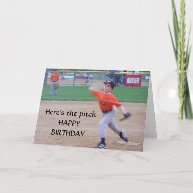 HERE'S THE PITCH-HAPPY BIRTHDAY CARD (Front)