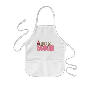 Here's the scoop ice cream kids apron