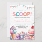 Here's the Scoop It's a Girl Baby Shower