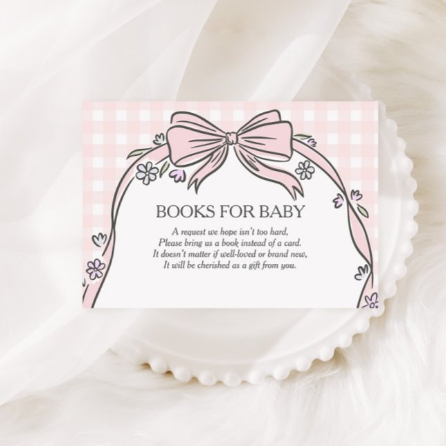 Here's the Scoop Pink Ice Cream Sundae Baby Shower Enclosure Card (Creator Uploaded)