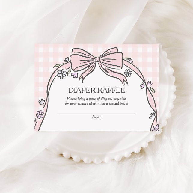 Here's the Scoop Pink Ice Cream Sundae Baby Shower Enclosure Card (Creator Uploaded)