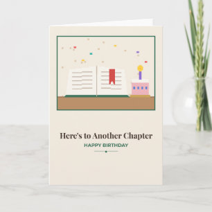Here's to Another Chapter Book Birthday Card