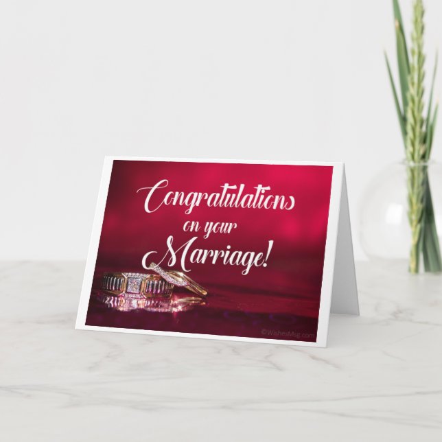 HERE'S TO **HAPPILY EVER AFTER** NEWLYWEDS CARD (Front)